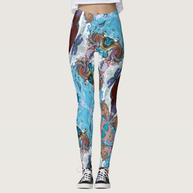 Cœurs de conte de fées Leggings framboise (Devant)