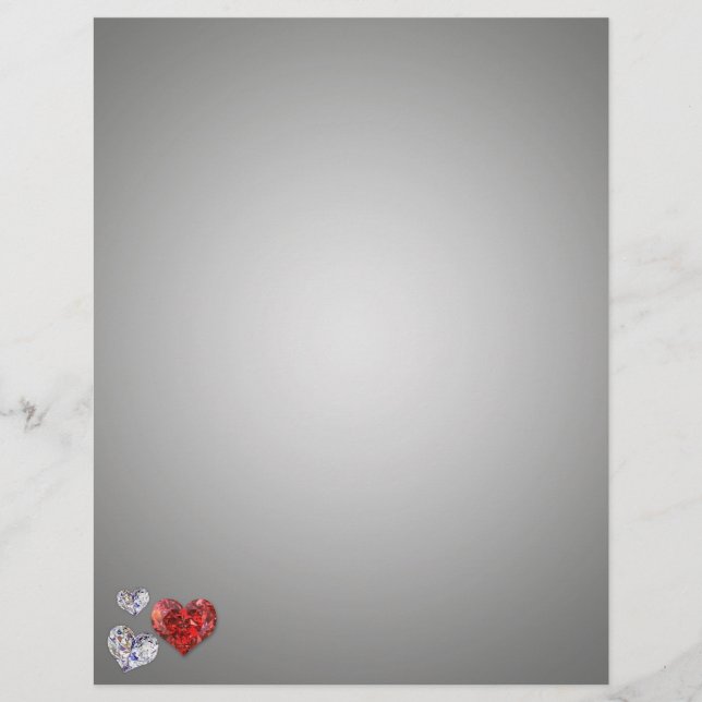 Coeurs de diamants précieux et élégants (Devant)