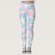 Coeurs de fierté transgenre Leggings Motifs