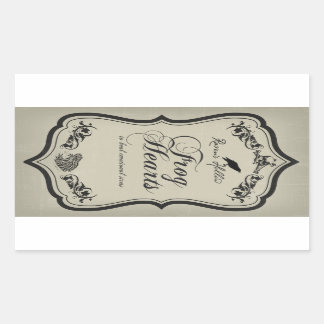 Coeurs de grenouille Halloween Sticker Étiquette