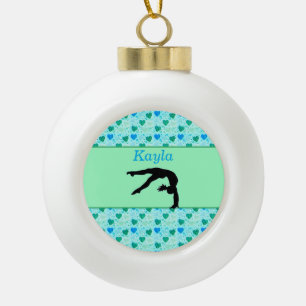 Coeurs de gymnastique Ornement encadré