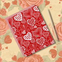 Cœurs de la Saint-Valentin Amour Rouge Blanc