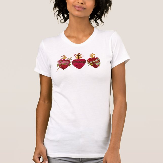 Coeurs de la Sainte Famille T-shirt (Devant)