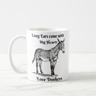 Coeurs de longues oreilles de tasse de café