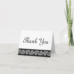 Coeurs de paisley doux en Carte de remerciements n