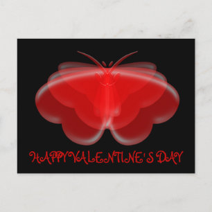 Cœurs de papillon Joyeuse Saint-Valentin Carte pos
