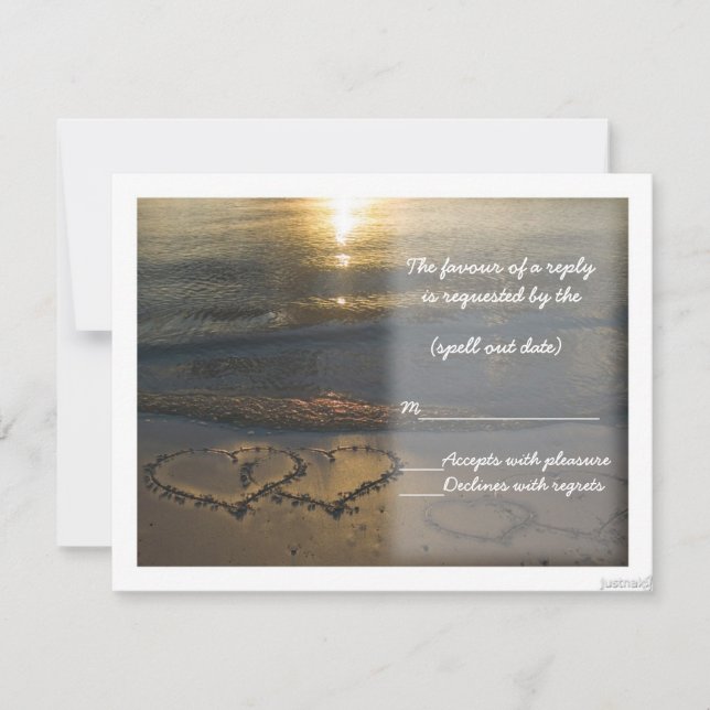 coeurs de plage sunrise rsvp (Devant)