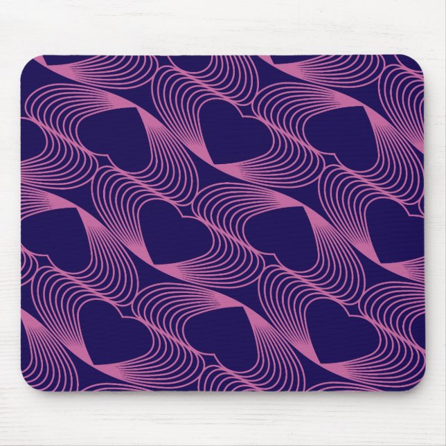 cœurs de saint valentin design sur tapis de souris (Devant)