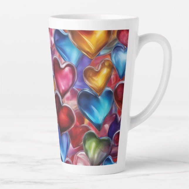 Coeurs de verre - Latte Mug (Droite)