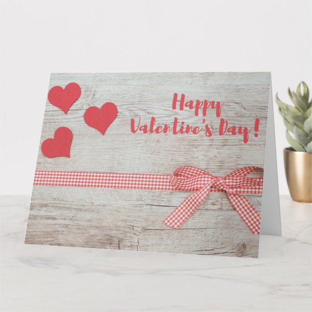 COEURS ET CARTE DE RIBBON (Petite plante)