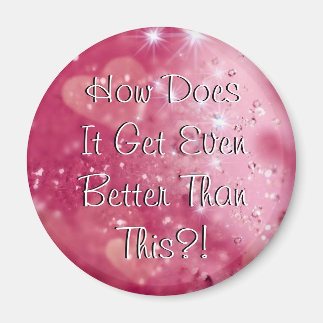 Coeurs et diamants roses HDIGEBTT? Magnet (Devant)