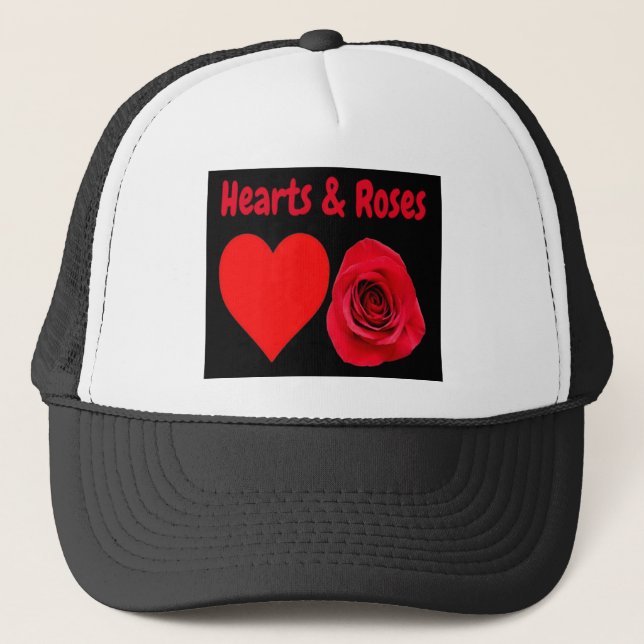 Coeurs et Roses casquettes (Devant)