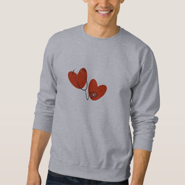 Coeurs et T-shirts et cadeaux de stéthoscope (Devant)
