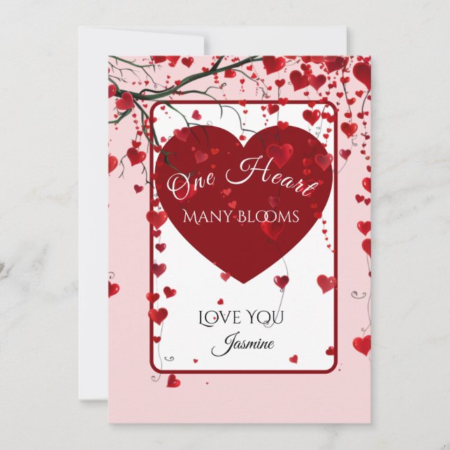 Coeurs florissants lunaires Valentine (Devant)