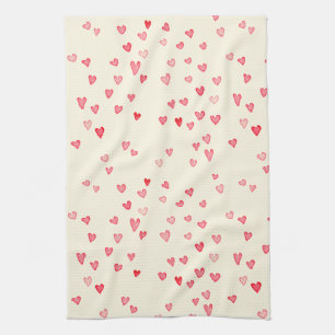 Coeurs gonflables Serviette de cuisine 16" x 24"