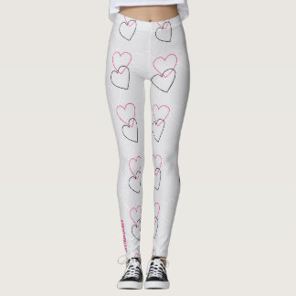 Cœurs Liés : Leggings à Contour Minimaliste