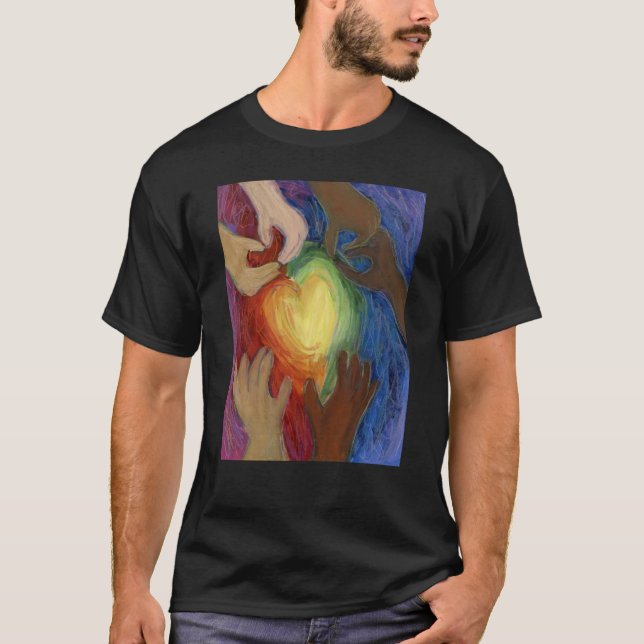 Coeurs & Mains Aimer Diversité Art T-Shirts person (Devant)