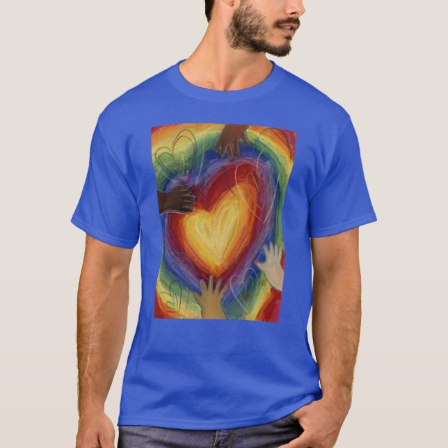 Coeurs & Mains Aimer Diversité Art T-Shirts person (Devant)