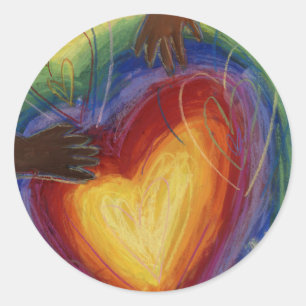 Coeurs & Mains Aimer Diversité Stickers Art Déca