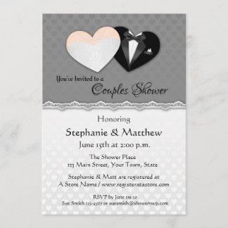 Coeurs Mariages, invitation à la douche en couple