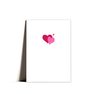 Coeurs mini doux mignonette Carte Saint Valentin