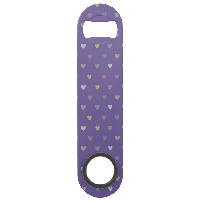 Coeurs minuscules polka sur violet violet Ultra vi (Devant)