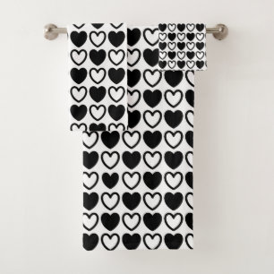 Coeurs noirs et blancs