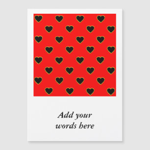 Coeurs noirs sur un Arrière - plan rouge amour et 