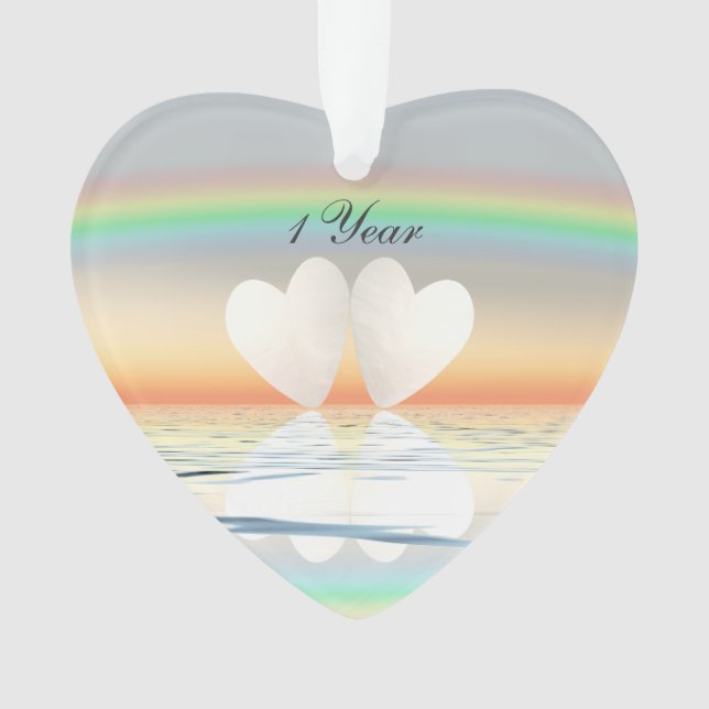 Coeurs papier du 1er anniversaire (devant)