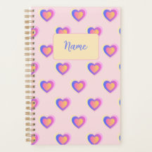Cœurs pastel rose et violet