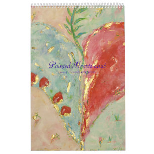 Coeurs peints Calendrier 2025