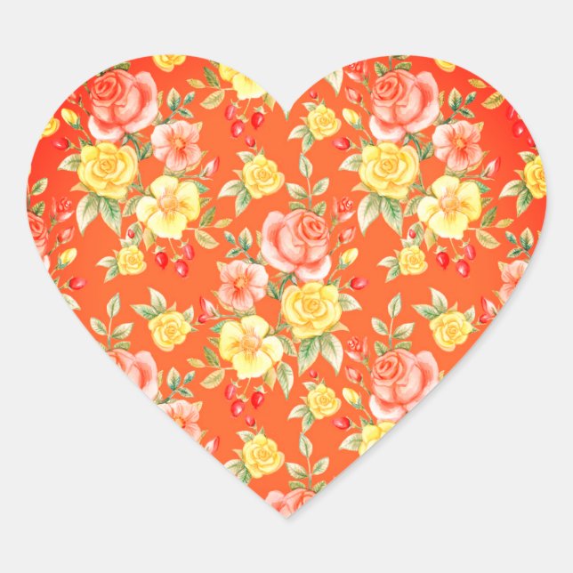 COEURS PERSONNALISABLES ET AUTOCOLLANTS DE FLEURS  (Devant)