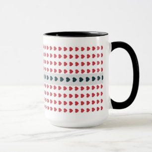 Coeurs Polka Dot motif mug