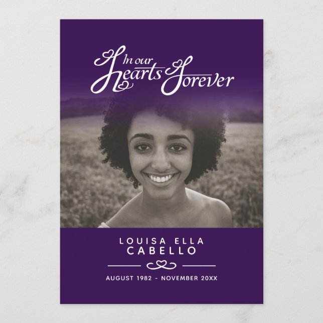 Coeurs pour toujours programme de services funérai (Devant)