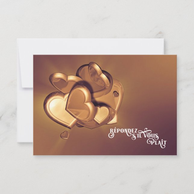 Coeurs radiants RSVP (Version 1) (Devant)