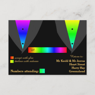 Coeurs remonter avec fierté mariage gay RSVP