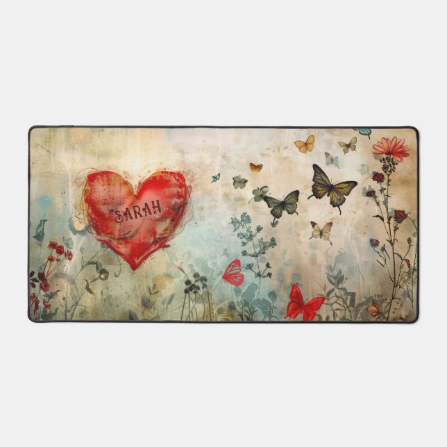 Cœurs Romantiques et Fantaisistes et Papillon (Recto)