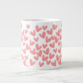 Coeurs roses Jumbo Mug