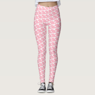 Coeurs roses Motif Saint Valentin Leggings