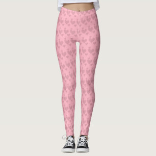 Coeurs roses Motif Saint Valentin Leggings