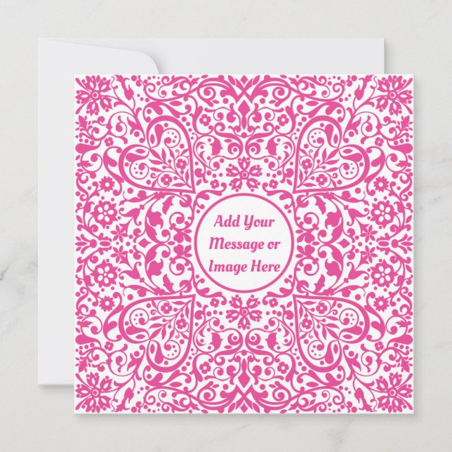 Coeurs roses ornés (Devant)