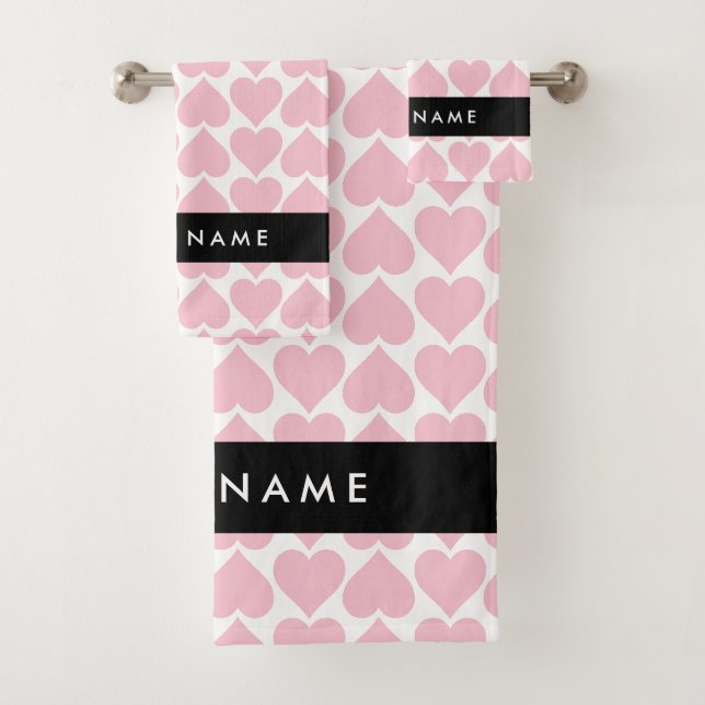 Coeurs roses, Romantique, Votre Nom, Personnaliser (En situation)