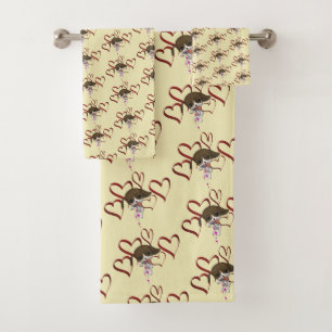 Coeurs rouges Chiot Cute Personnalisé