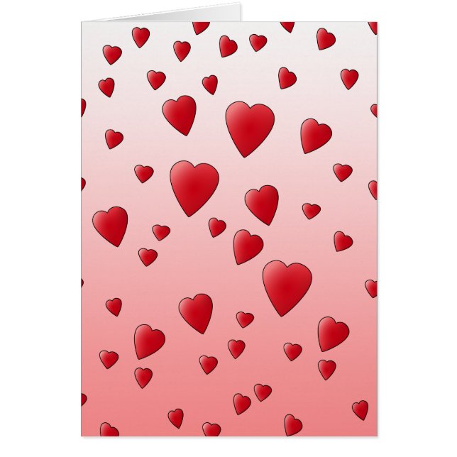 Coeurs rouges d'amour. Modèle (Devant)