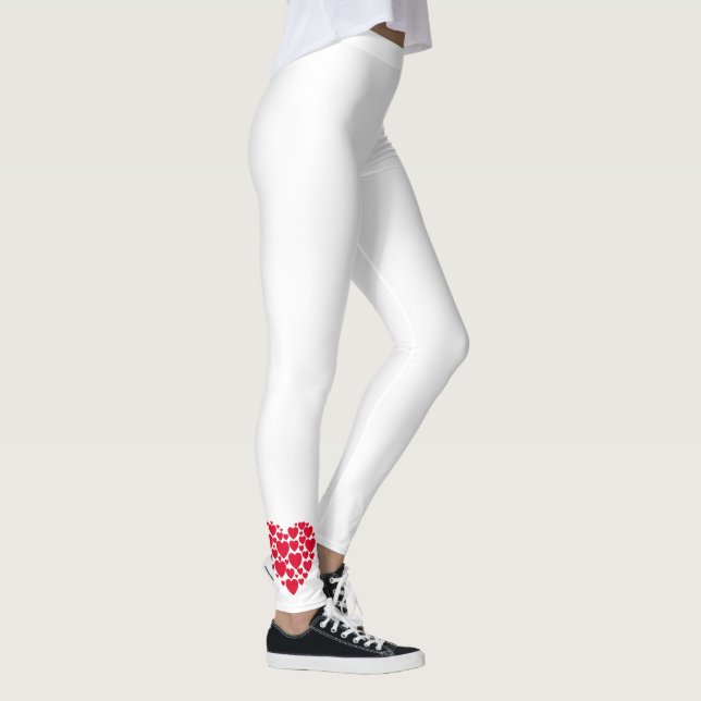 Coeurs rouges, leggings (Droite)