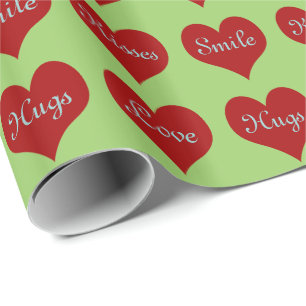 Coeurs ~ Rouleau Papier d'enveloppement Cadeau CHA