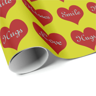 Coeurs ~ Rouleau Papier d'enveloppement Cadeau CHA