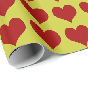 Coeurs ~ Rouleau Papier d'enveloppement Cadeau CHA