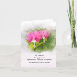 Coeurs saignants Sympathie Merci