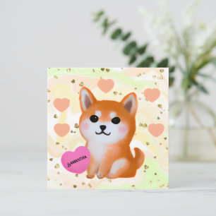 Coeurs Shiba Inu mignons   Pour Amoureux des chien